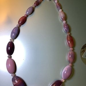 Jay King 18” Multicolored Chalcedony Beads w/Sterling Silver